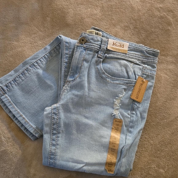 Mudd Blue Skinny Boot Jeans Low Rise NWT Size 13 - Picture 1 of 9